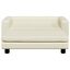 vidaXL Cama de perros con extensión cuero sintético crema 100x50x30 cm, , large indicador imagen numero 2