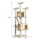 Rascador PawHut para gatos con árbol y poste color Beige, , large image number null