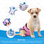 Nobleza 3X Pañales Lavables para Perros, Bragas Higiénica para Perras en Celo, Reutilizable Mascotas Sanitarios Pañal para Perros Hembras (M Cintura 35-45cm, 3 Packs, Azul, Rosa y Violeta), , large indicador imagen numero 4
