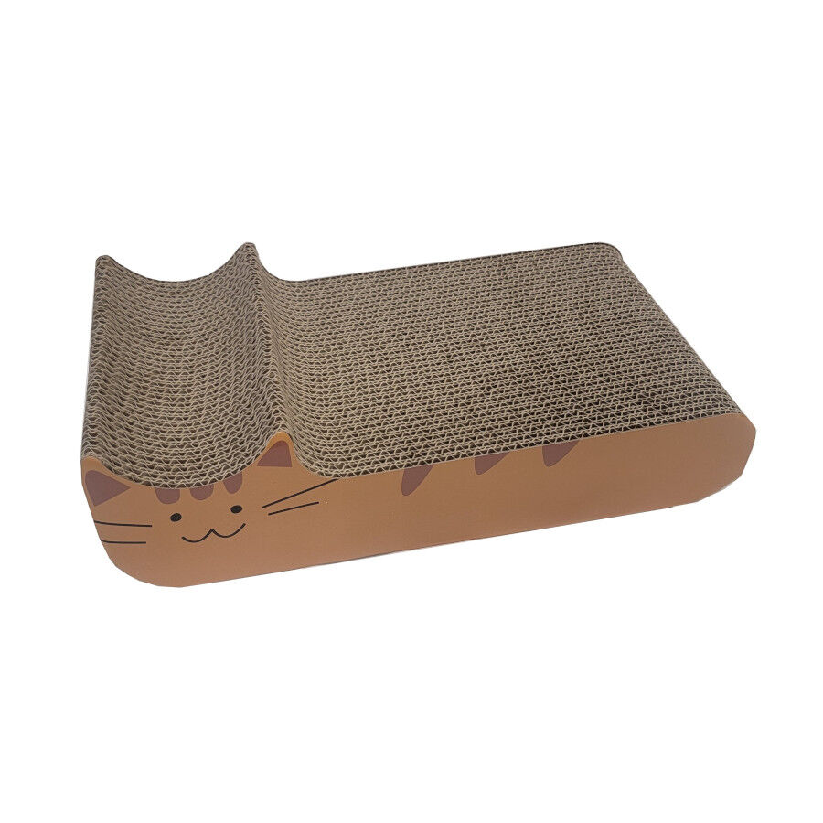 Leeby Kira tabla rascador de cartón naranja para gatos thumbnail