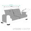Protector Cubresofa Sofa Royale 115 cm. Color Marfil. 2 plazas (120-170 cm), , large indicador imagen numero 5