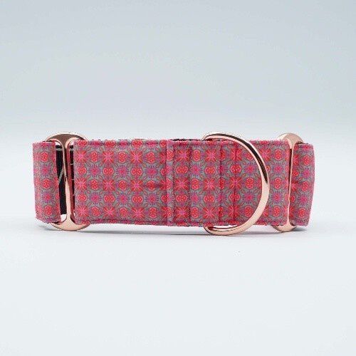 Baona collar martingale haina de nylon reciclado rosa para perros, , large Imagen numero 3