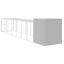 vidaXL Gallinero con corral acero galvanizado gris claro 165x251x181cm, , large indicador imagen numero 25
