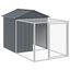 vidaXL Jaula gallinas con corral acero galvanizado gris 117x813x123 cm, , large indicador imagen numero 5