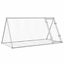 vidaXL Conejera acero galvanizado plateado 200x105x91 cm, , large indicador imagen numero 1