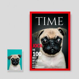 Pet Story Retrato Personalizado de Mascota póster Portada de la revista Time