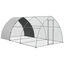 PawHut Gallinero para Exterior 304x560x220 cm Gallinero para Gallinas de Acero Galvanizado Cubierta de Tela Oxford Resistente a los Rayos UV e Impermeable para Patio Plata, , large indicador imagen numero 1