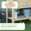 Outsunny Huerto Urbano Elevado de Madera 90x40x81 cm Mesa de Cultivo de Jardín con Estante Inferior y 2 Orificios de Drenaje para Cultivos Plantas Flores Natural, , large indicador imagen numero 5