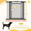 PawHut Barrera para Perros Negro, , large indicador imagen numero 3