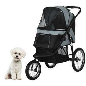 PawHut Cochecito para Perros Gris