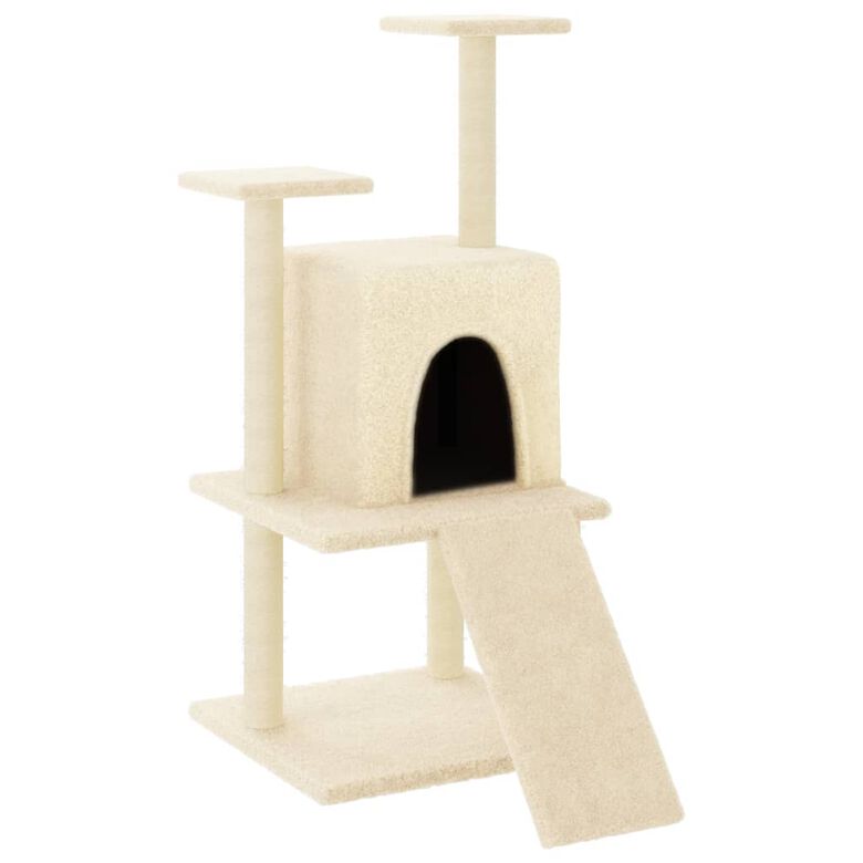 VidaXL Árbol Rascador con postes de sisal y escalera para gatos thumbnail