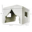 Outsunny Carpa Plegable Pop-Up 3x3 m Cenador de Jardín con 4 Paredes Laterales 2 Ventanas de Malla Altura Ajustable Bolsa de Transporte Impermeable y Anti-UV para Camping Fiestas Blanco, , large indicador imagen numero 3