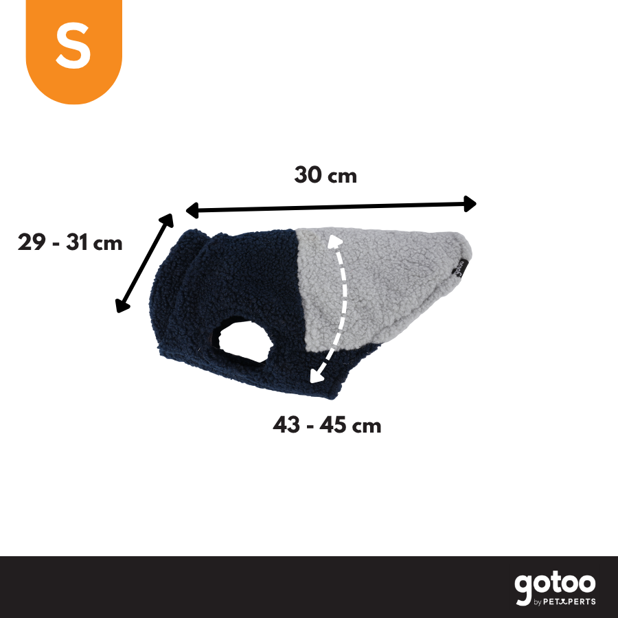Gotoo Chaqueta Azul y Gris para perros, , large Imagen numero 4