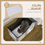 Pawhut Caseta para Gatos Casa para Gatos Interior Cama Cueva para Gatos con Almohadilla para Rascar Cojín Suave y Bola Colgante 65x41x45,5 cm Gris., , large indicador imagen numero 5