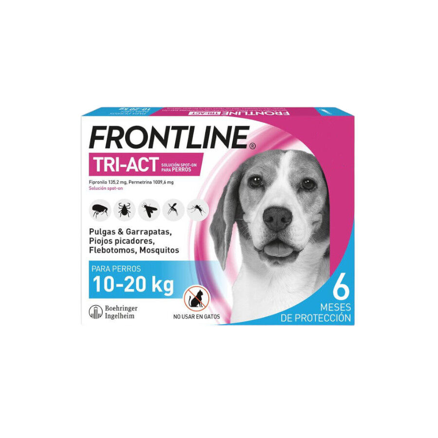 Frontline Tri-Act Pipetas Antiparasitarias para perros 10 - 20 kg, , large Imagen numero 2