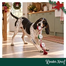 Wonder Christmas Cuerda y Cascabel Juguete para perros