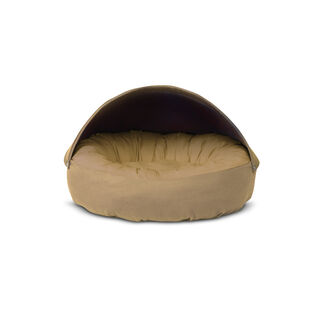 Gauty Cama Redonda Tela de sarga  Beige para Perros y Gatos 