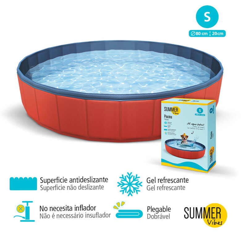 Summer Vibes Piscina Roja para perros thumbnail