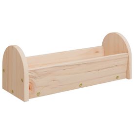 VidaXL Comedero de heno para conejos madera maciza abeto