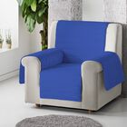 Cubre sillón acolchado reversible color Azul, , large image number null