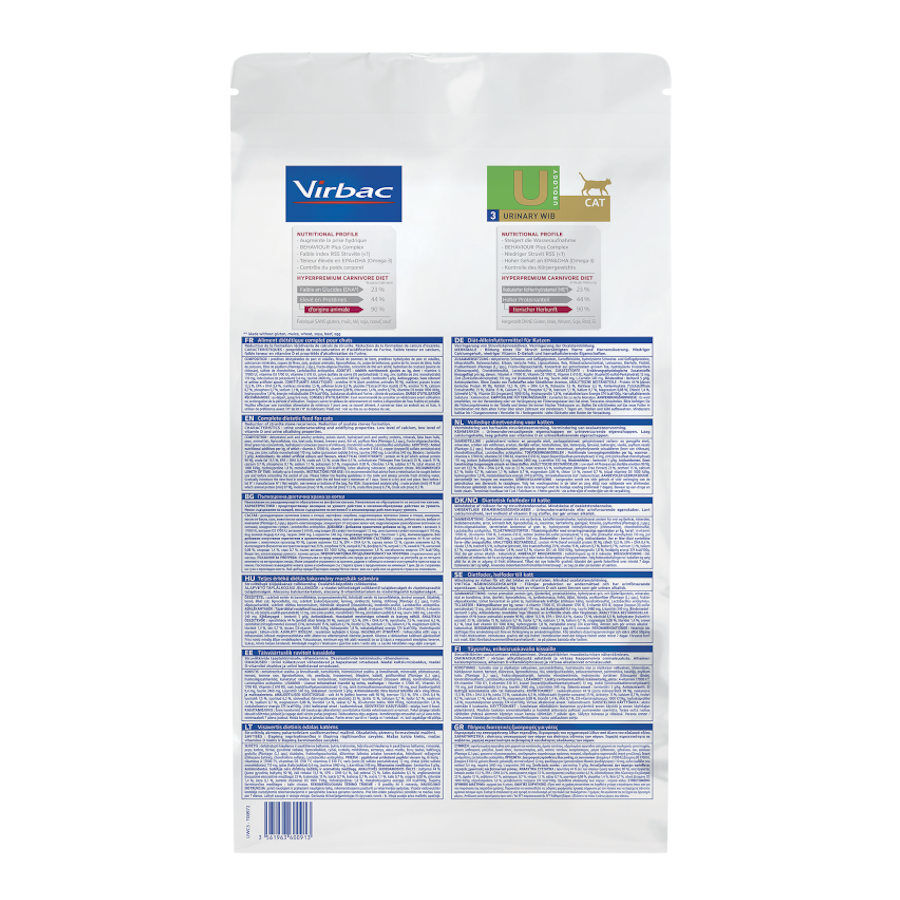 3 kg Virbac Veterinary HPM Urology - U3 Urinary WIB  pienso para gatos, , large Imagen numero 2