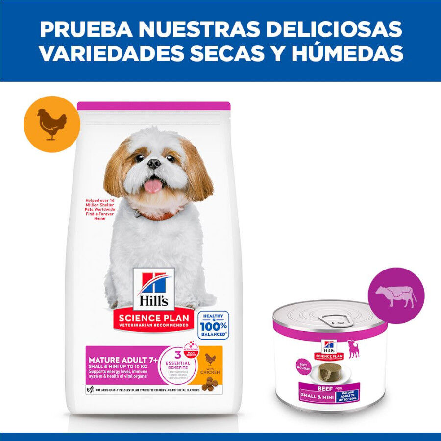 200 g Hill's Science Plan Mature Adult Small y Mini Mousse de Ternera lata para perros, , large Imagen numero 6