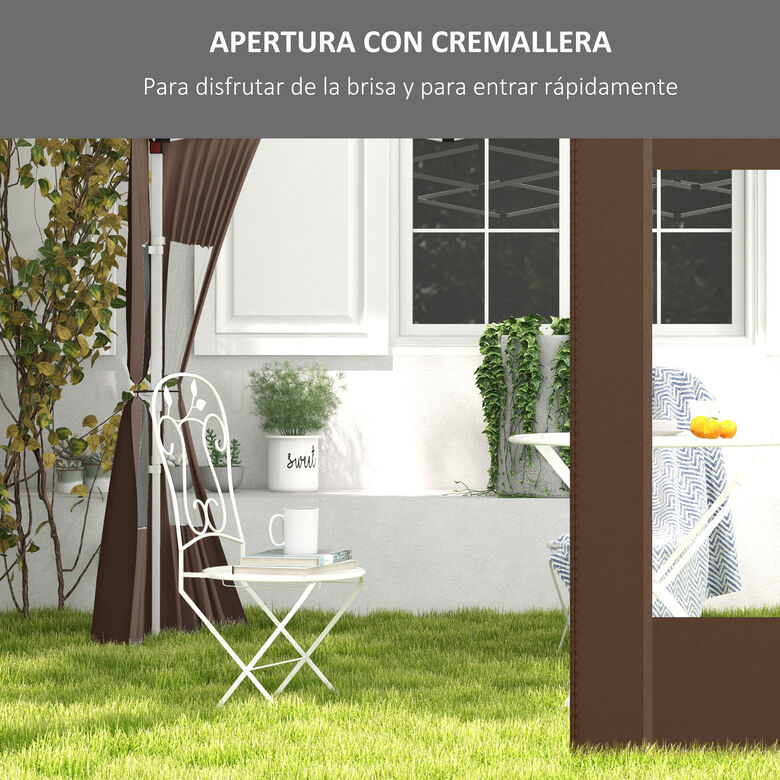 Outsunny Paredes Para Carpa Marrón thumbnail