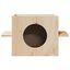 vidaXL Casa para gatos madera maciza pino 43x43x60 cm, , large indicador imagen numero 8
