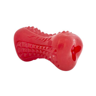 Rogz yumz hueso de juguete rojo para perros