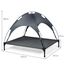 COSTWAY Cama para Perros con Toldo Extra&iacute;ble Tumbona de Jard&iacute;n para Perros Cama para Gatos Mascotas para C&eacute;sped Interno Externo (XL), , large indicador imagen numero 5
