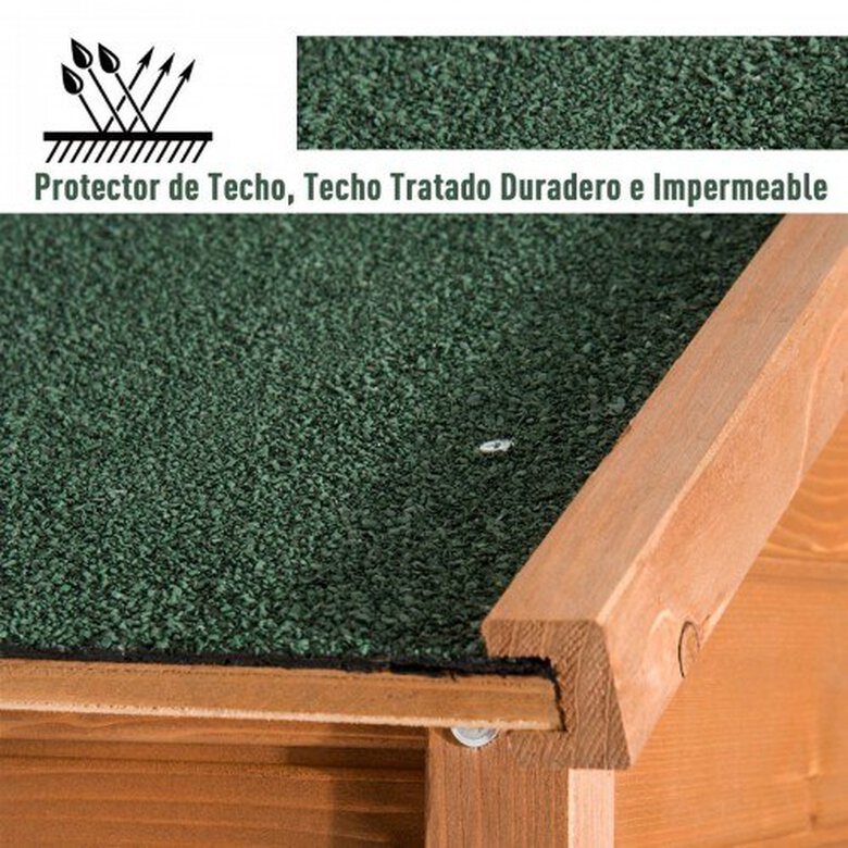 Cobertizo de madera maciza Outsunny color Marrón, , large image number null