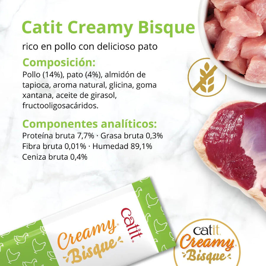 Catit Creamy Bisque con Pollo, , large Imagen numero 2
