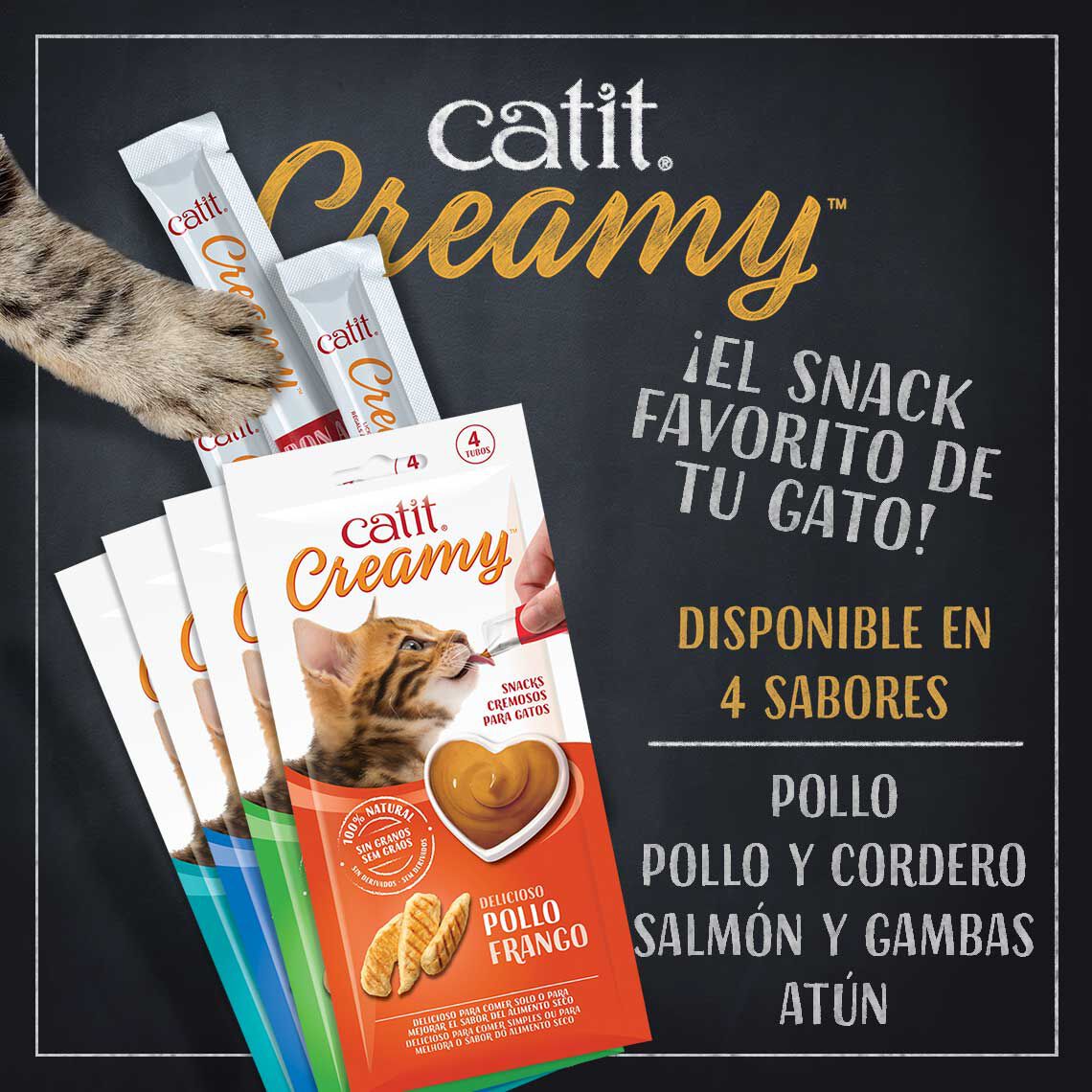 Snack liquido para gato Catit creamy surtido 80x10g, , large Imagen numero 5