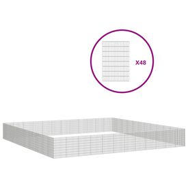 VidaXL Recinto corral 48 paneles hierro galvanizado para animales