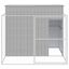 vidaXL Caseta perros corral acero galvanizado gris claro 214x865x181cm, , large indicador imagen numero 10