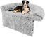 COSTWAY Funda de Peluche para Perros, Cama Antideslizante con Funda Extraíble Lavable/Cuello Acolchado Suave, Tapete de Felpa para Perros (120 x 115 x 18 cm, Blanco Grisáceo), , large indicador imagen numero 6
