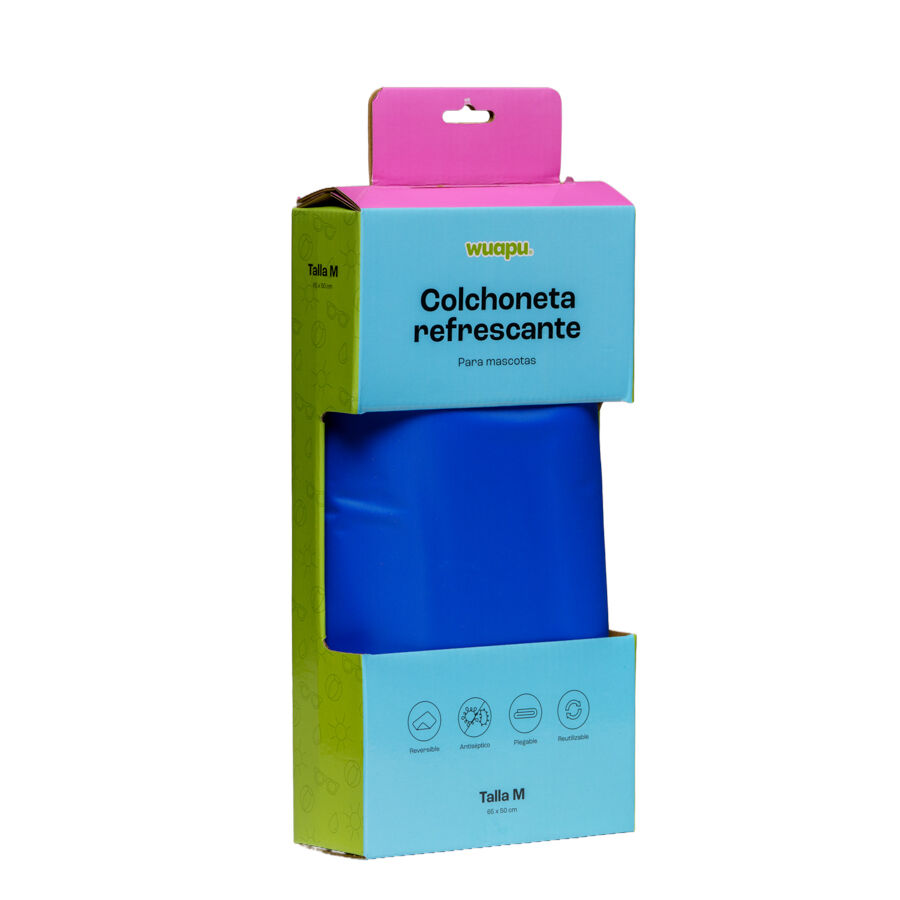 Wuapu Gel Refresh Azul Colchón refrescante para perros thumbnail