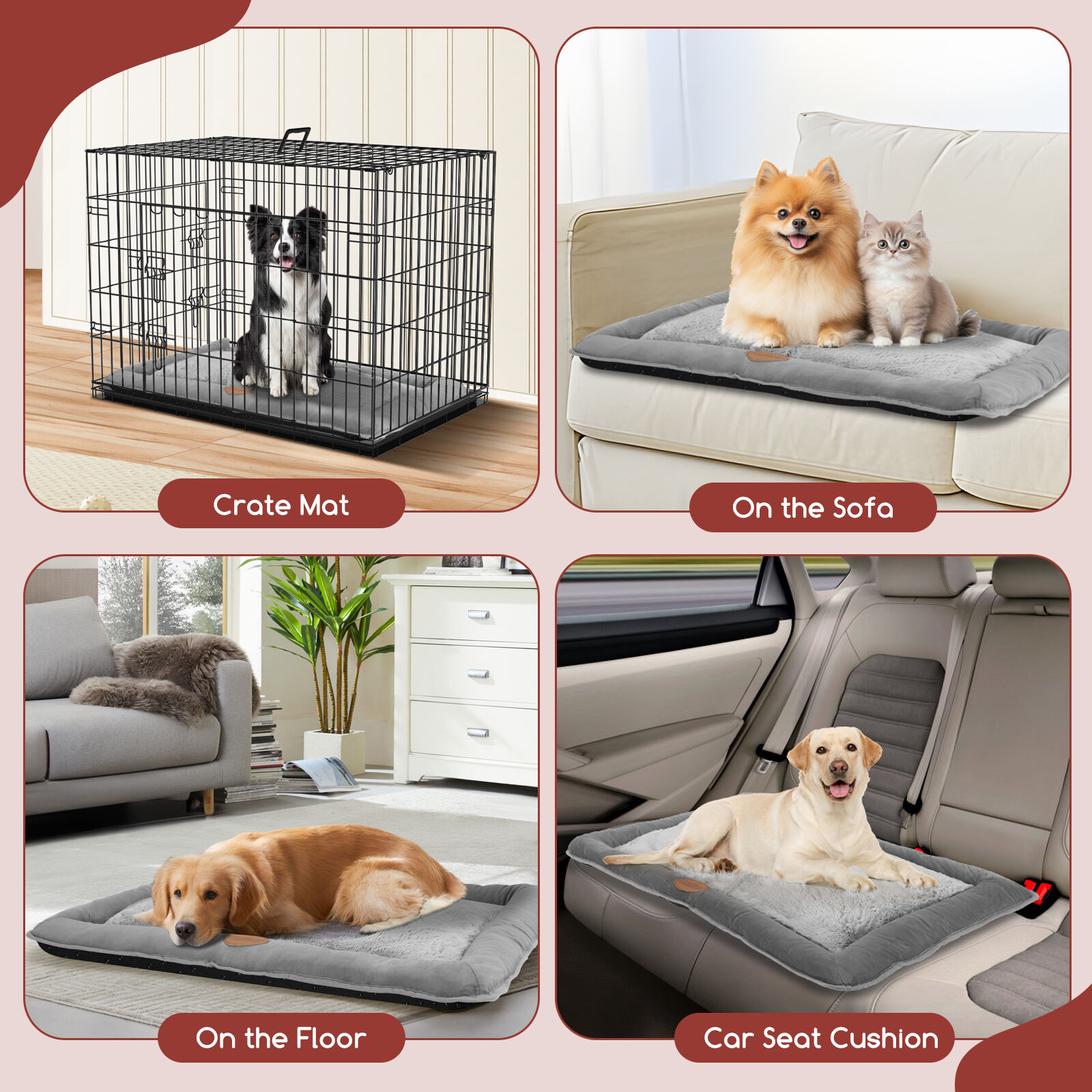 Nobleza Colchoneta Lavable para Perro Grande thumbnail