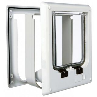 Gatera para puertas para gatos color Blanco