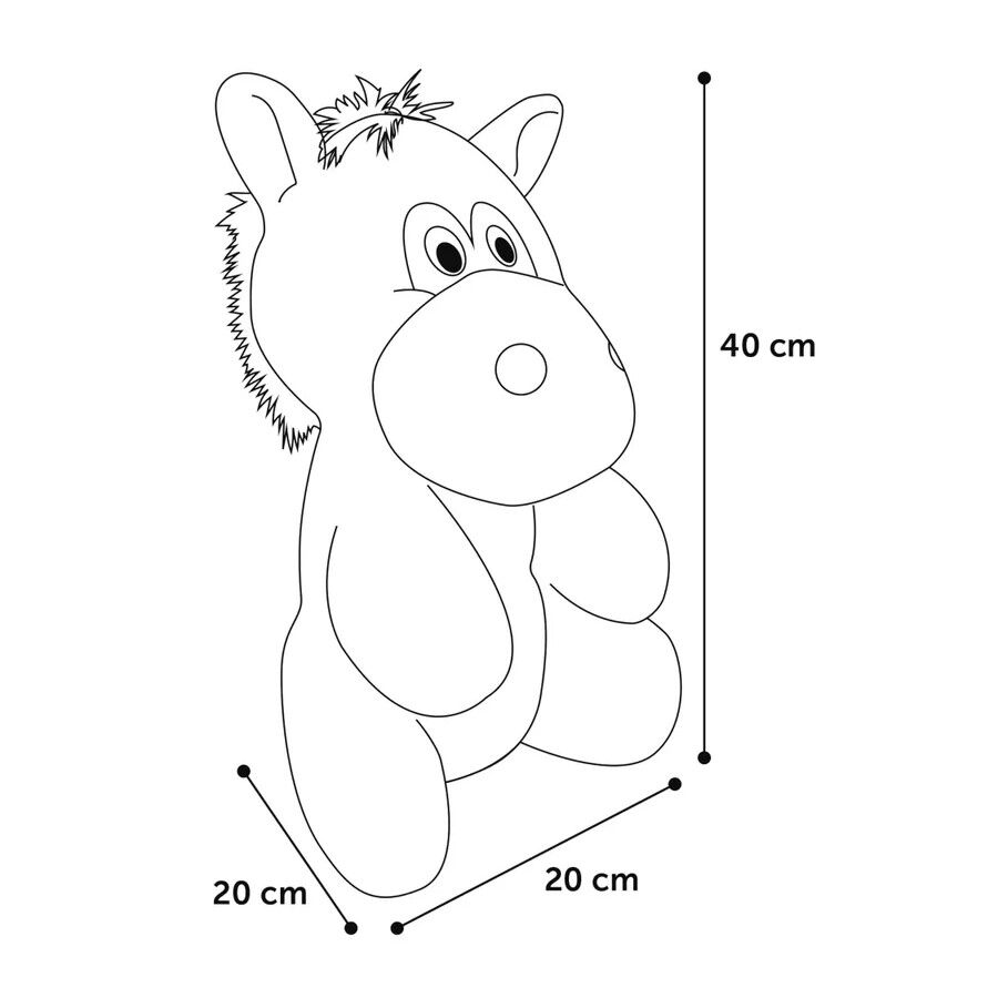 Flamingo Henny Burro de Peluche Gris para perros, , large Imagen numero 2