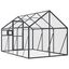 vidaXL Pajarera de aluminio gris antracita 179x100x185 m, , large indicador imagen numero 16