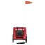 vidaXL Remolque de bicicleta para perros hierro tela Oxford rojo gris, , large indicador imagen numero 8