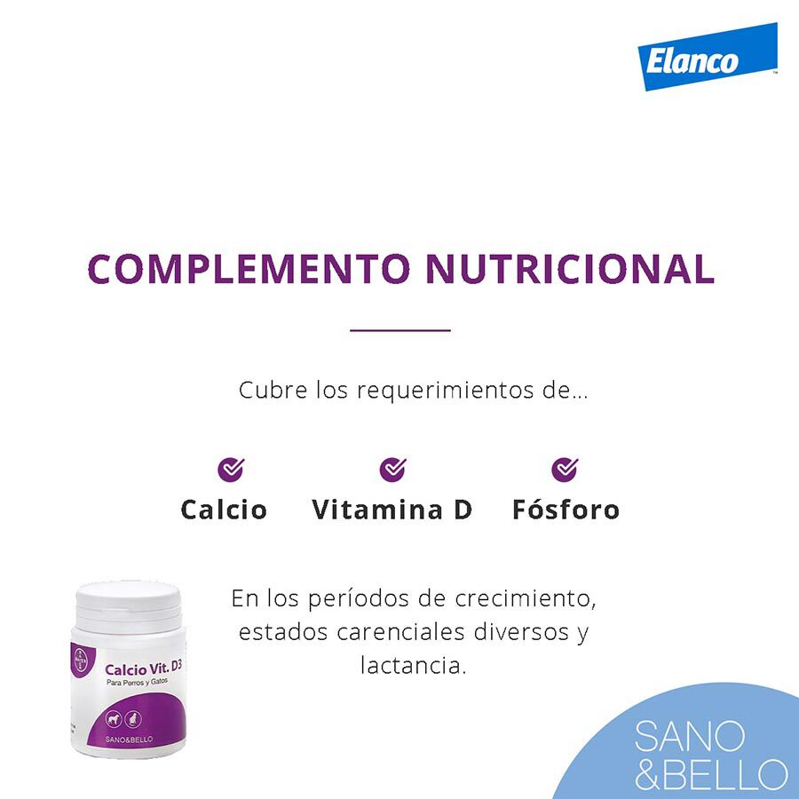 Bayer Sano & Bello Calcio Vit D3 suplemento Imagen numero 2