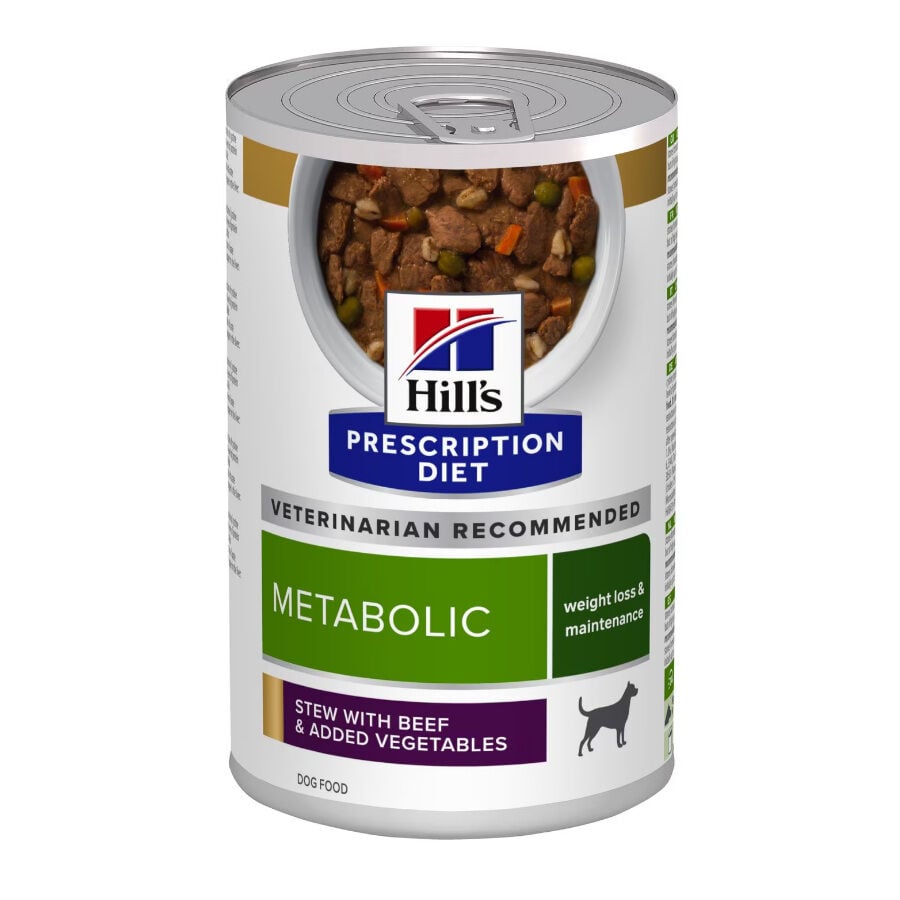 Hill&#039;s Prescription Diet Metabolic Vacuno y Verduras lata para perros thumbnail