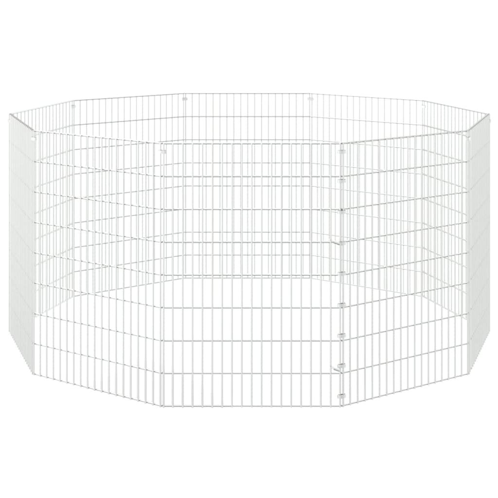 VidaXL Jaula robusta blanca para conejos thumbnail