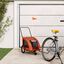 vidaXL Remolque de Bicicleta Mascotas Carrito Carga para Bici Hierro Tela Oxford, , large indicador imagen numero 2