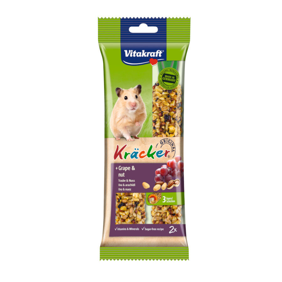 Vitakraft Kräcker Barritas Uvas y Nueces para hámsteres