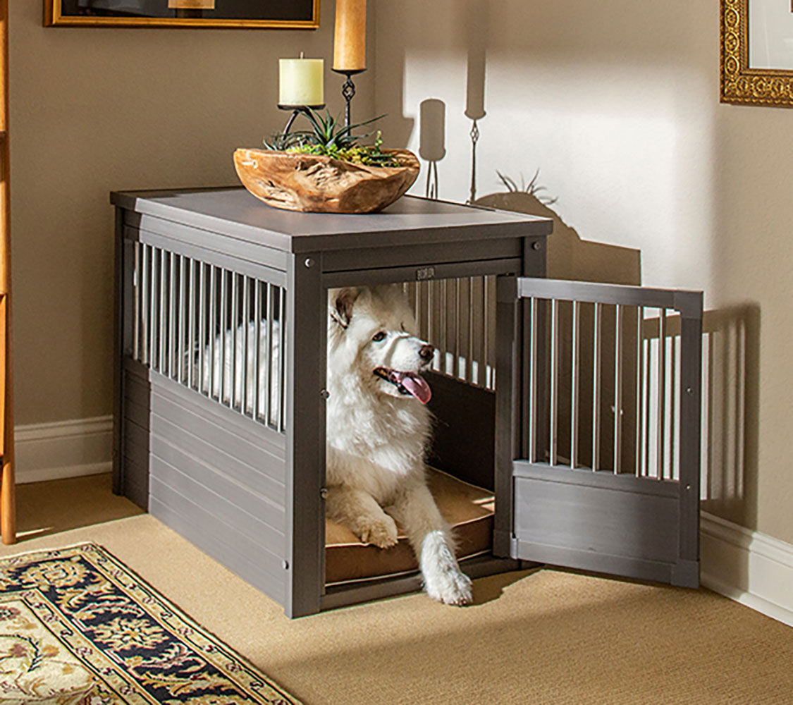 FINCA CASAREJO Jaula Confort Modelo Arkansas gris  Perrera de Interior para Perros thumbnail