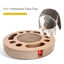 Nobleza Rascador para Gatos con Hierba Gatera，Redonda Rascadoras de Cartón para Cama con 2 Juguetes para Gatos Interactivos Pelotas, , large indicador imagen numero 5