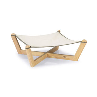 Designed by Lotte Gaia Hamaca de Madera Gris para gatos